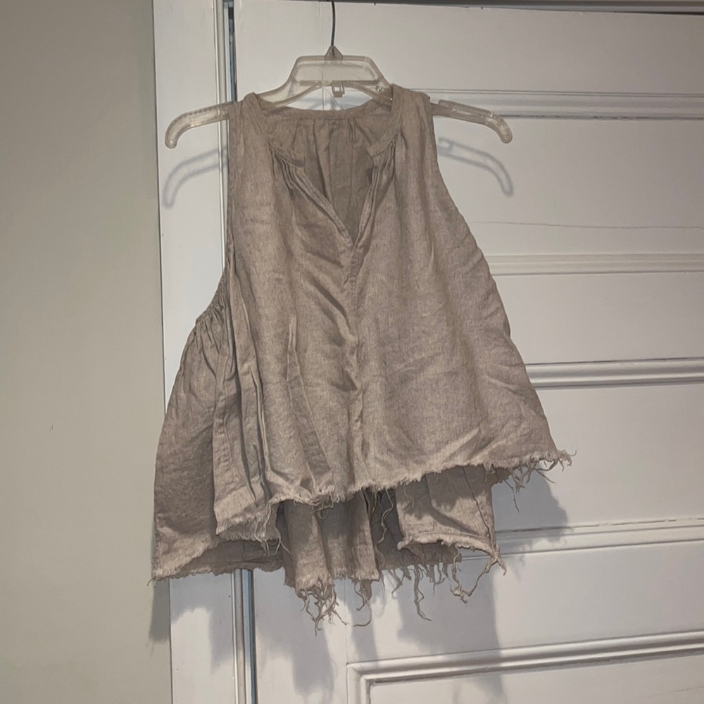 100% original Citizens of Humanity cropped linen top